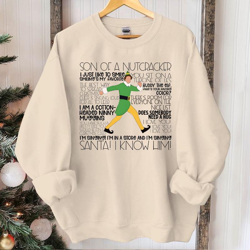 Buddy Elf Omg Santa I Know Him T-Shirt/Sweatshirt/Hoodie