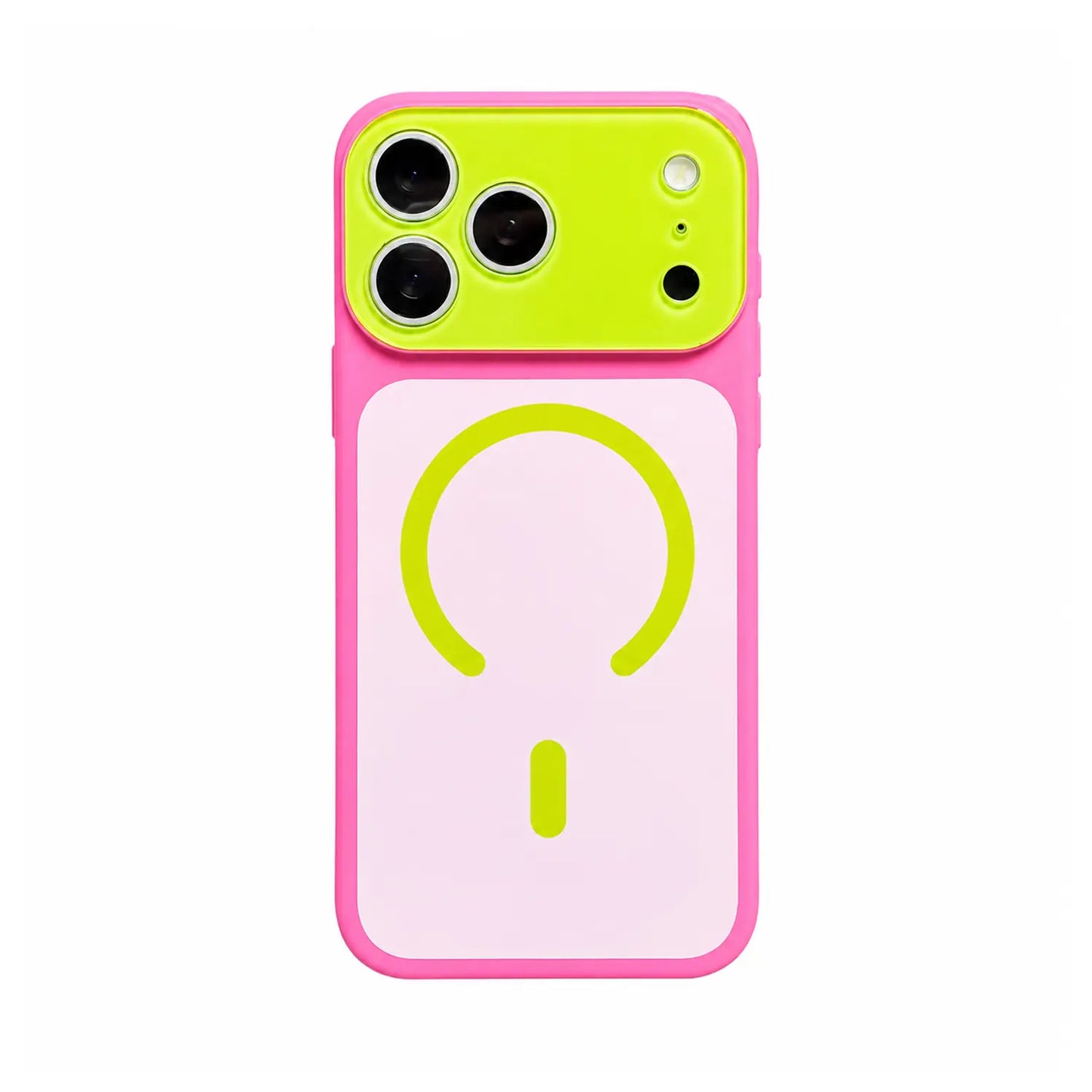 Dopamine Color Block Matte Magnetic Phone Case