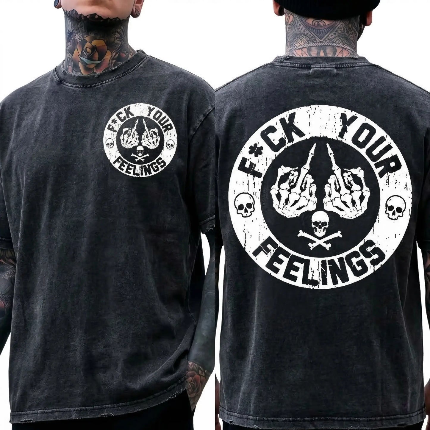 F*ck Your Feelings Skull Graphic T-Shirt,Sweatshirt,Hoodie