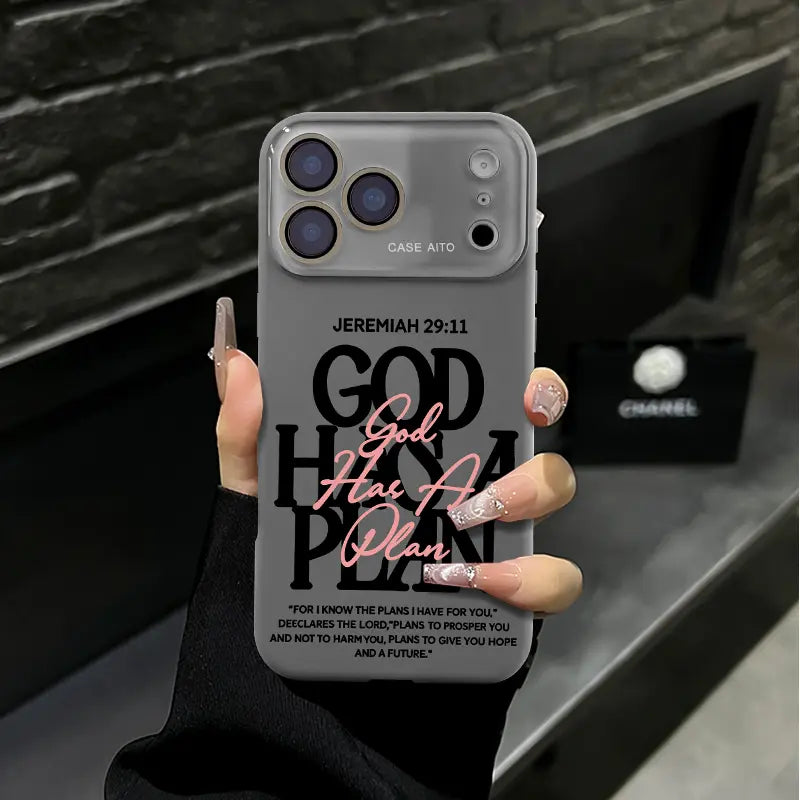 God Has A Plan Christian Bible Verse Jeremiah 29:11 Shockproof iPhone Case
