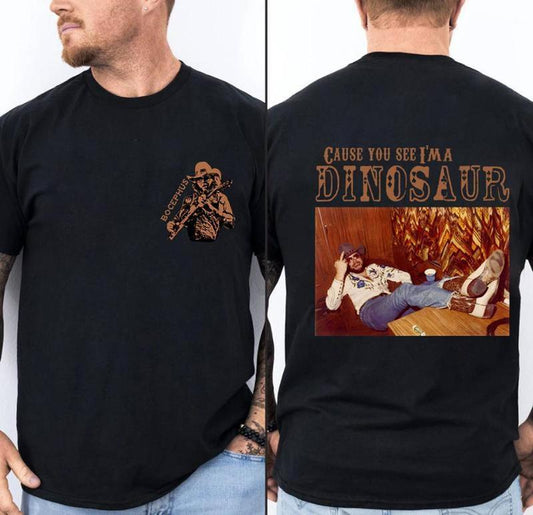 Dinosaur Hank Williams Jr. Bocephus Western T-Shirt/Sweatshirt/Hoodie
