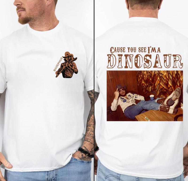 Dinosaur Hank Williams Jr. Bocephus Western T-Shirt/Sweatshirt/Hoodie