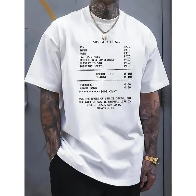 JESUS PAID IT ALL Graphic Print T-Shirt/Sweatshirt/Hoodie