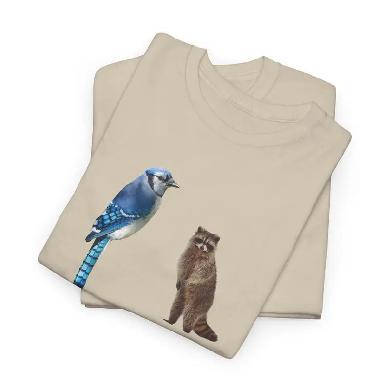 Just A Regular Life Blue Jay & Raccoon T-Shirt,Sweatshirt,Hoodie