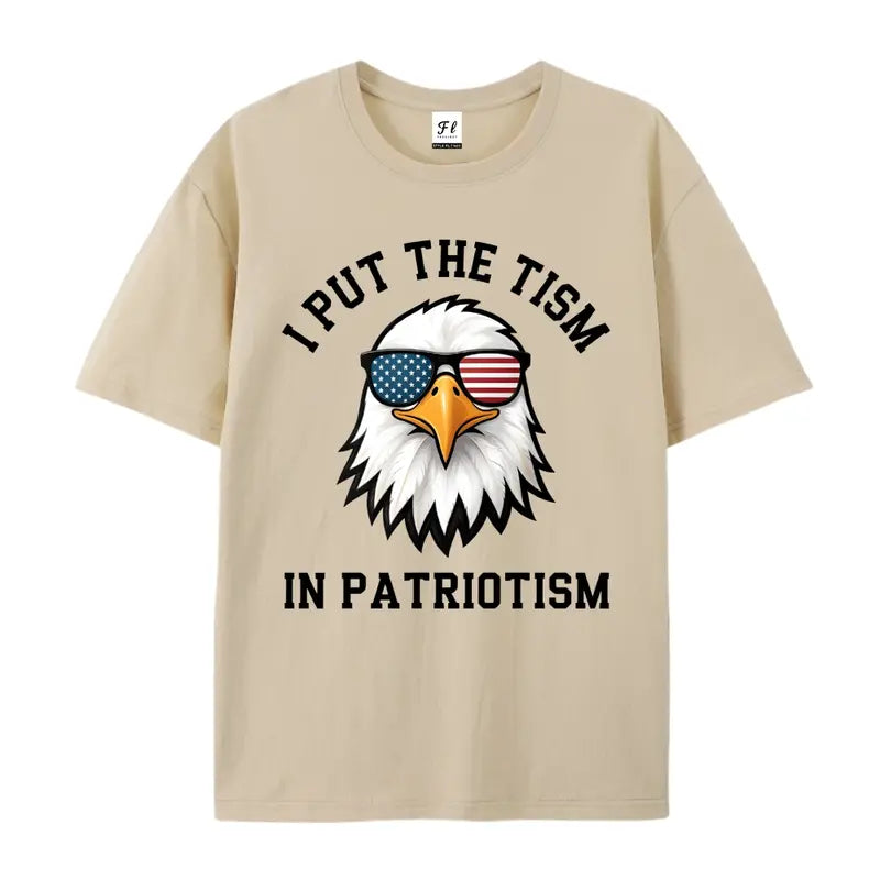 Put The Tism In Patriotism Athletic Eagle Funny Novelty T-Shirt,Sweatshirt,Hoodie