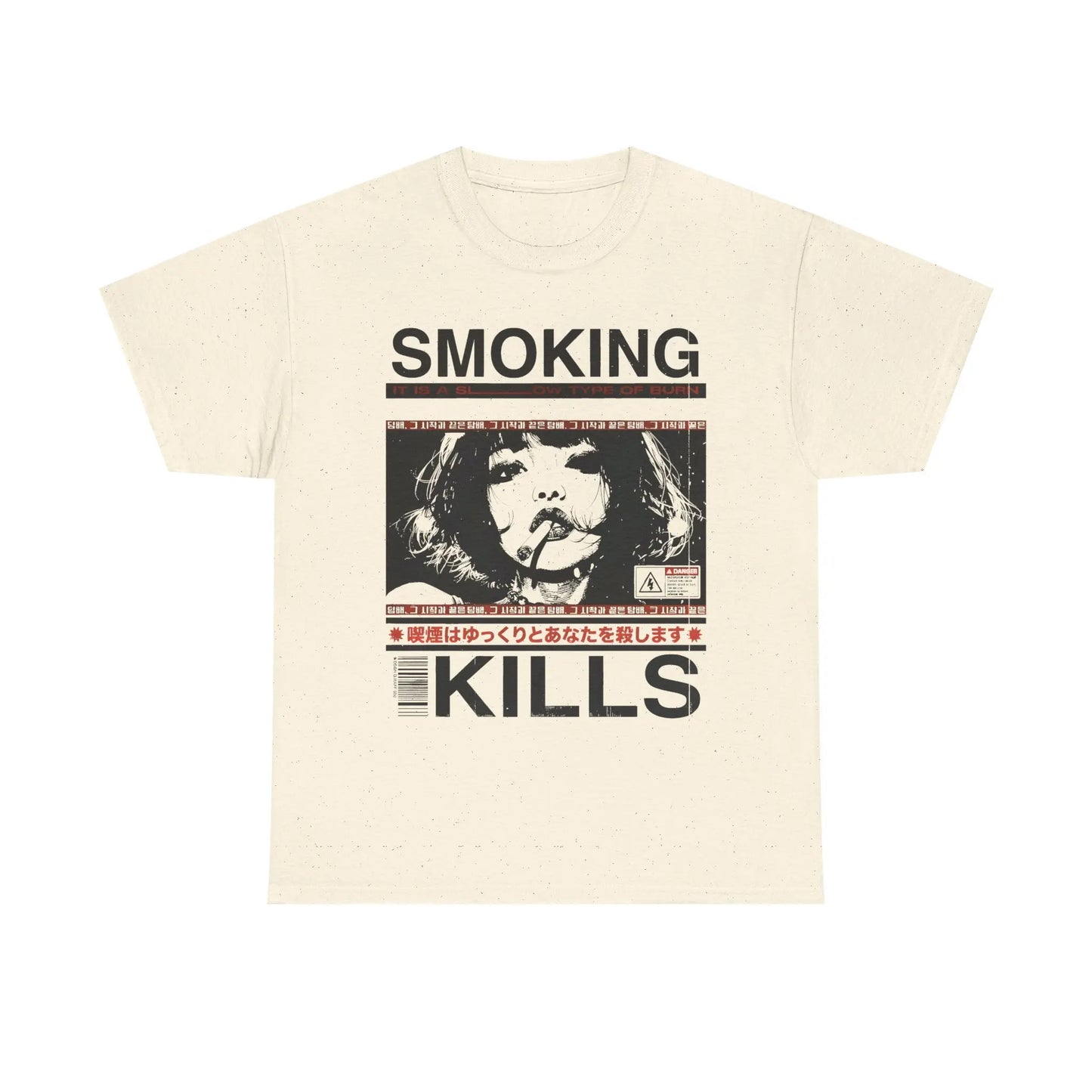 Smoking Kills Retro Manga Graphic T-Shirt,Sweatshirt,Hoodie