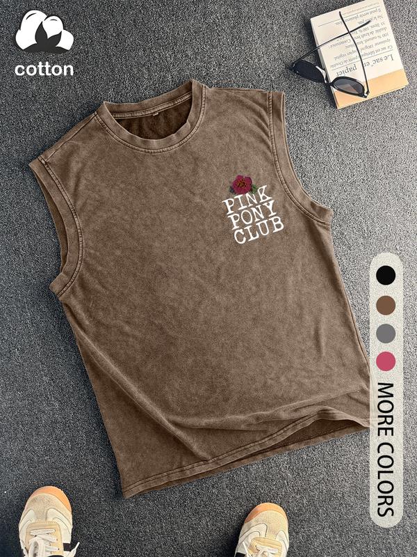 Vintage Pink Pony Club Cowboy Graphic Tank Top