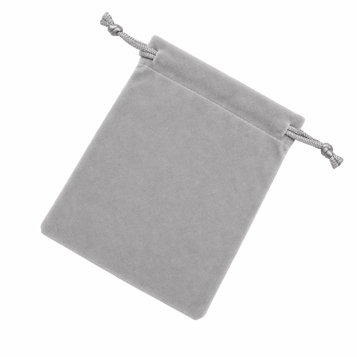 Velvet Jewelry Pouch - Gray