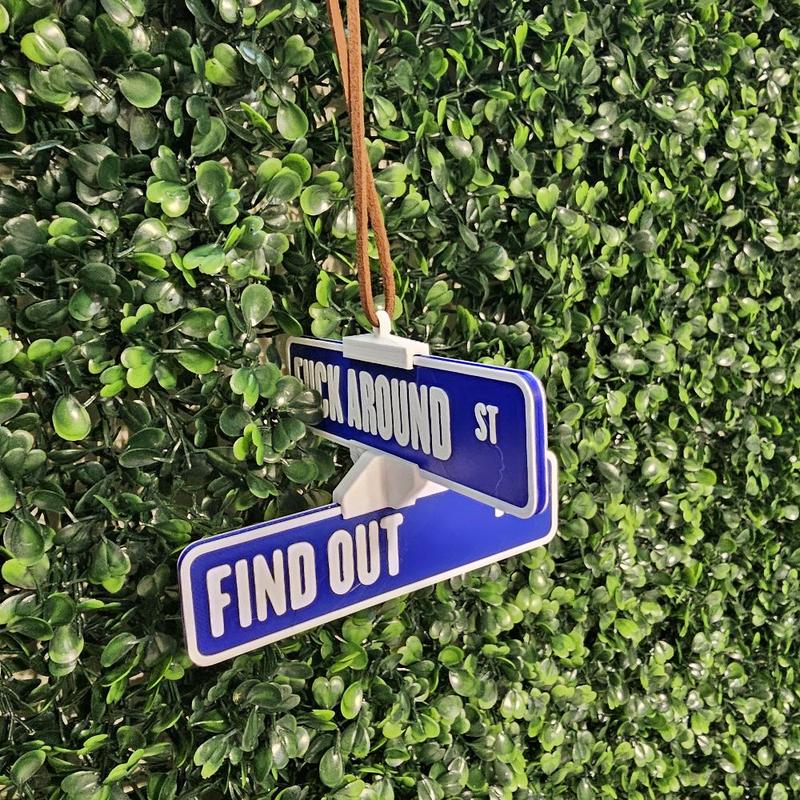 Hanging FAFO Decor Leather