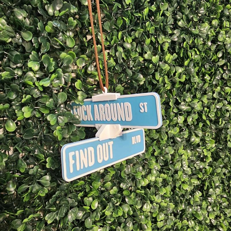 Hanging FAFO Decor Leather