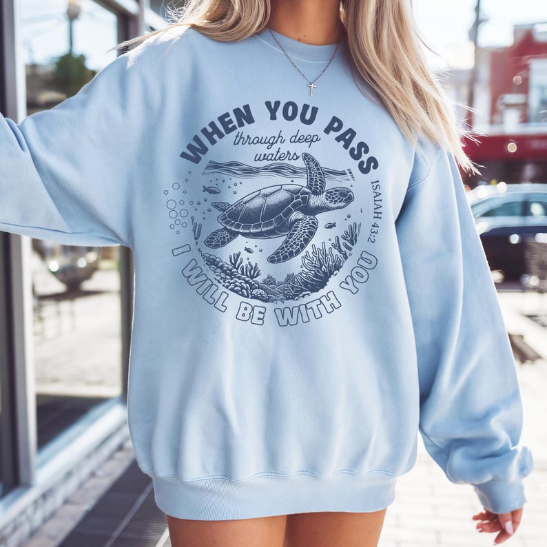 I Will Be With You” Isaiah 43:2 Turtle Tee – Faith, Peace & Purpose in Every Thread