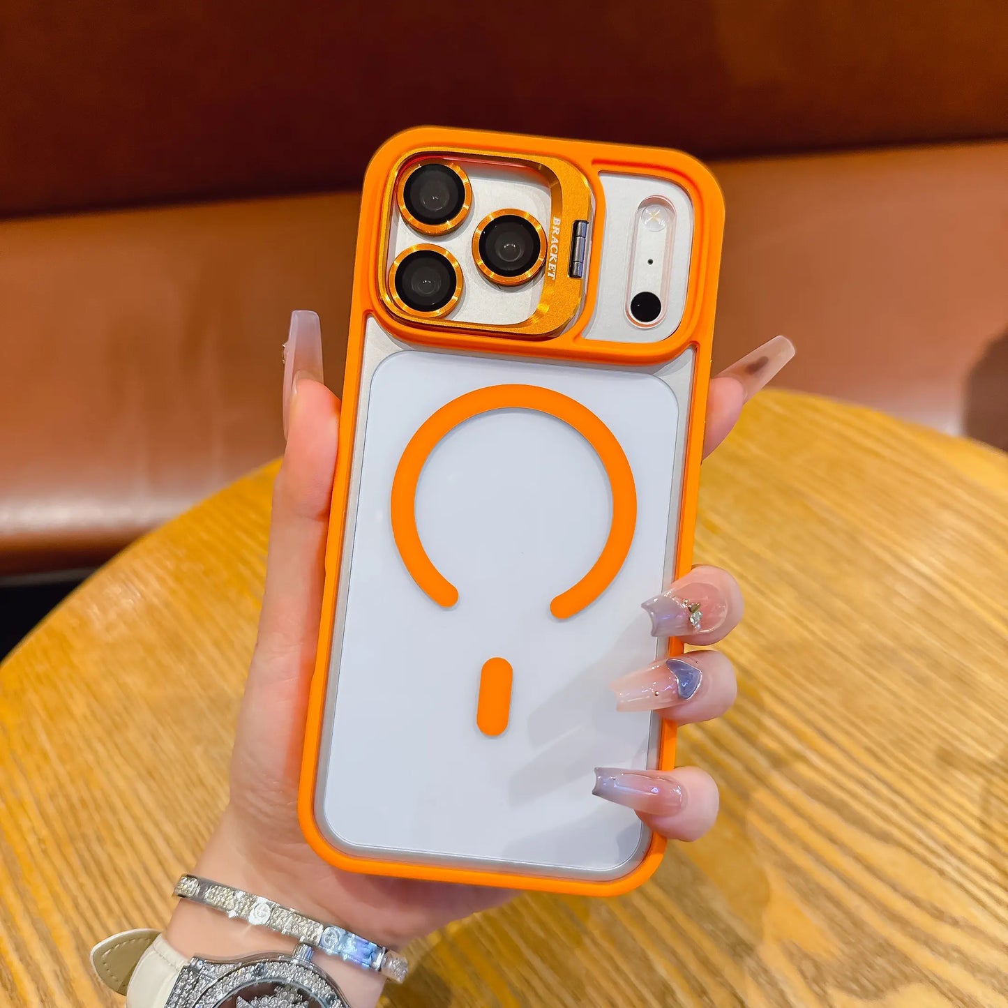 Magnetic Anti-Fall Shockproof Case with Camera Ring Holder