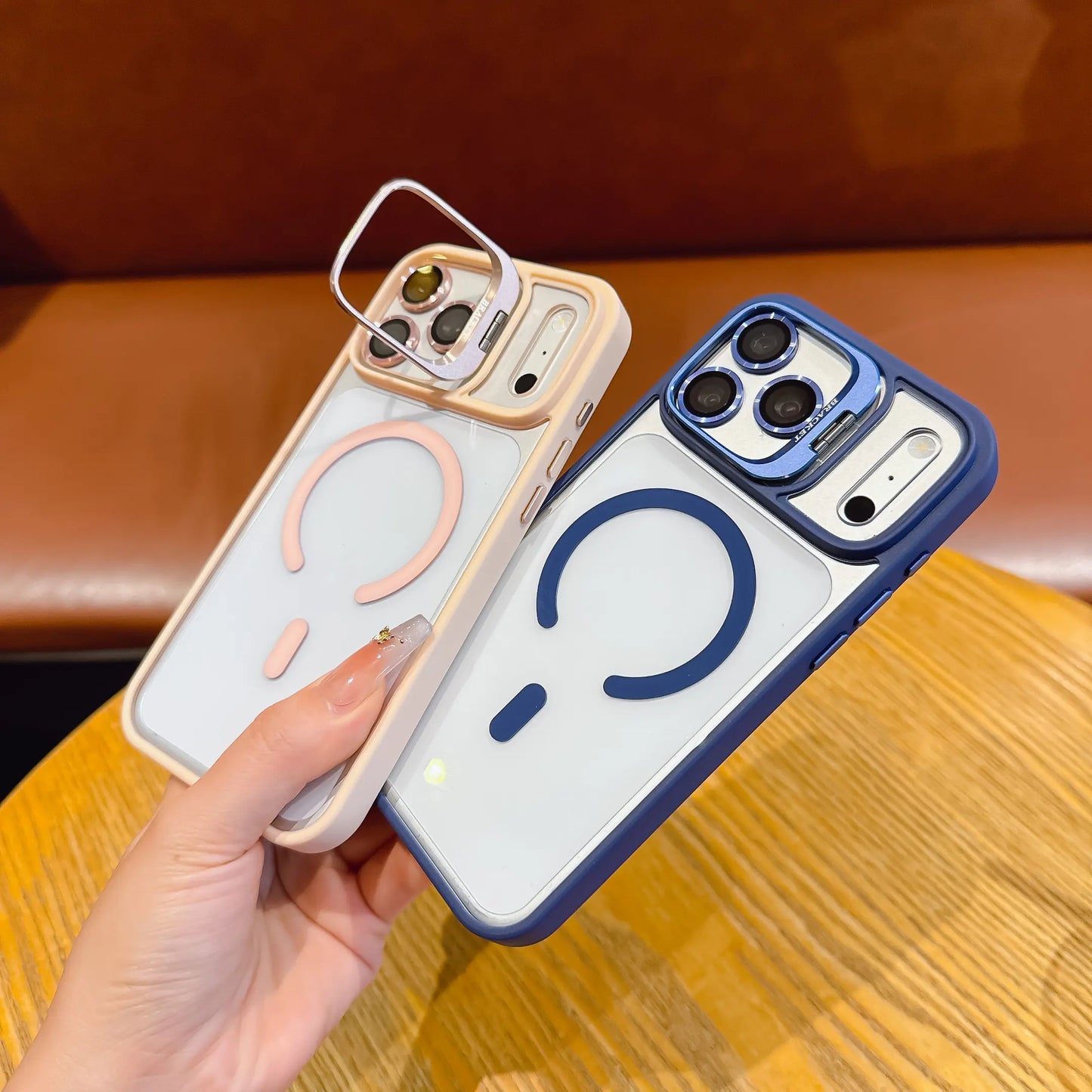 Magnetic Anti-Fall Shockproof Case with Camera Ring Holder