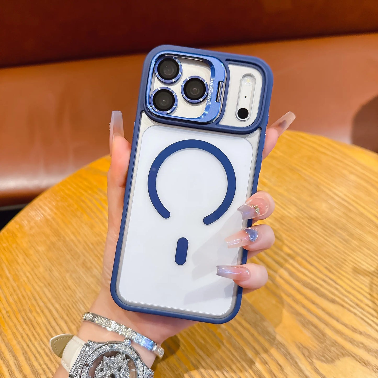 Magnetic Anti-Fall Shockproof Case with Camera Ring Holder