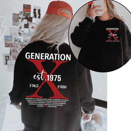 Generation X Custom Year Badass Generation Version 6 T-Shirt/Sweatshirt/Hoodie