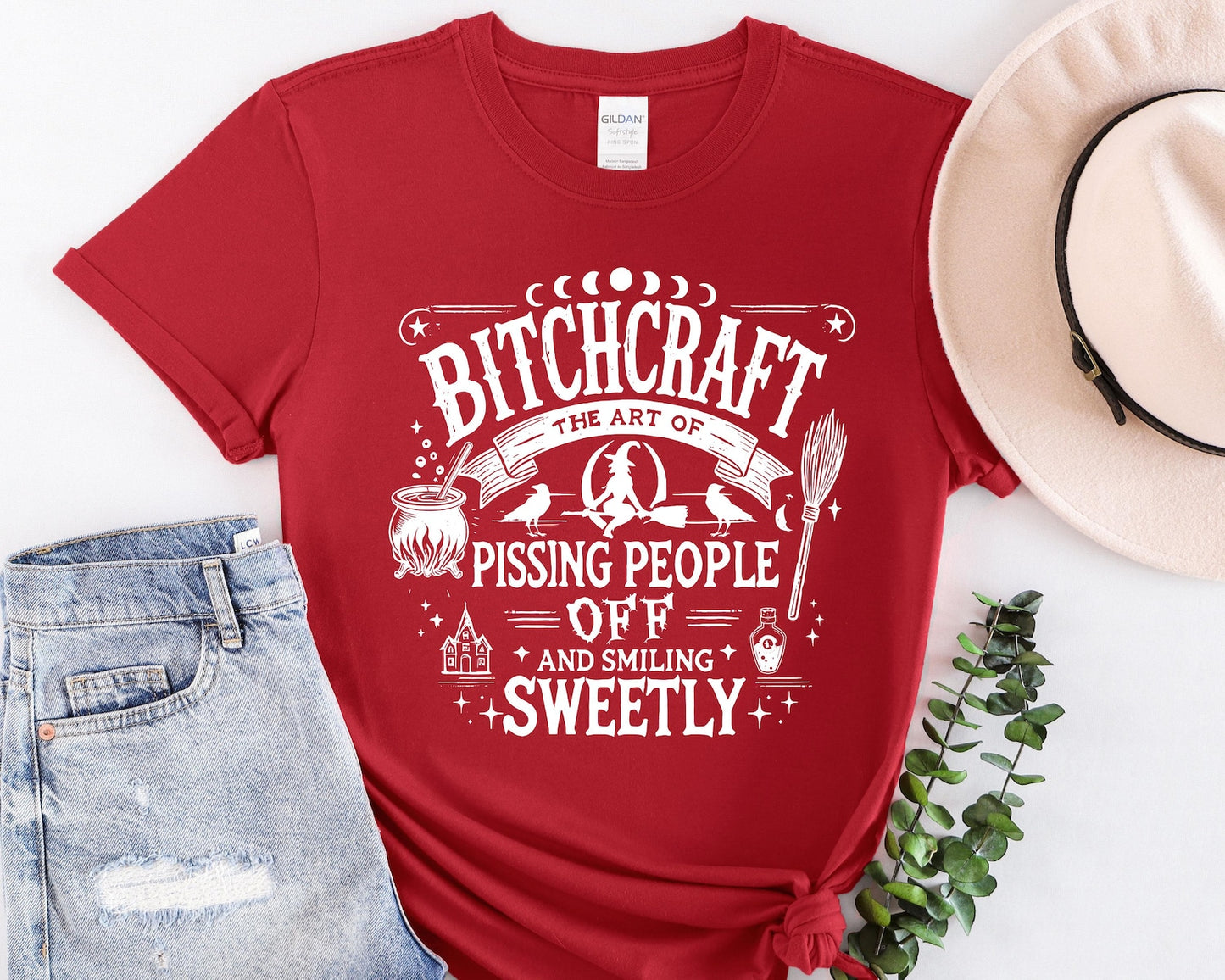 Bitchcraft Graphic Tee – Funny Witch Humor T-Shirt/Sweatshirt/Hoodie