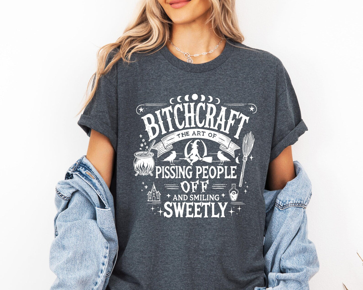 Bitchcraft Graphic Tee – Funny Witch Humor T-Shirt/Sweatshirt/Hoodie