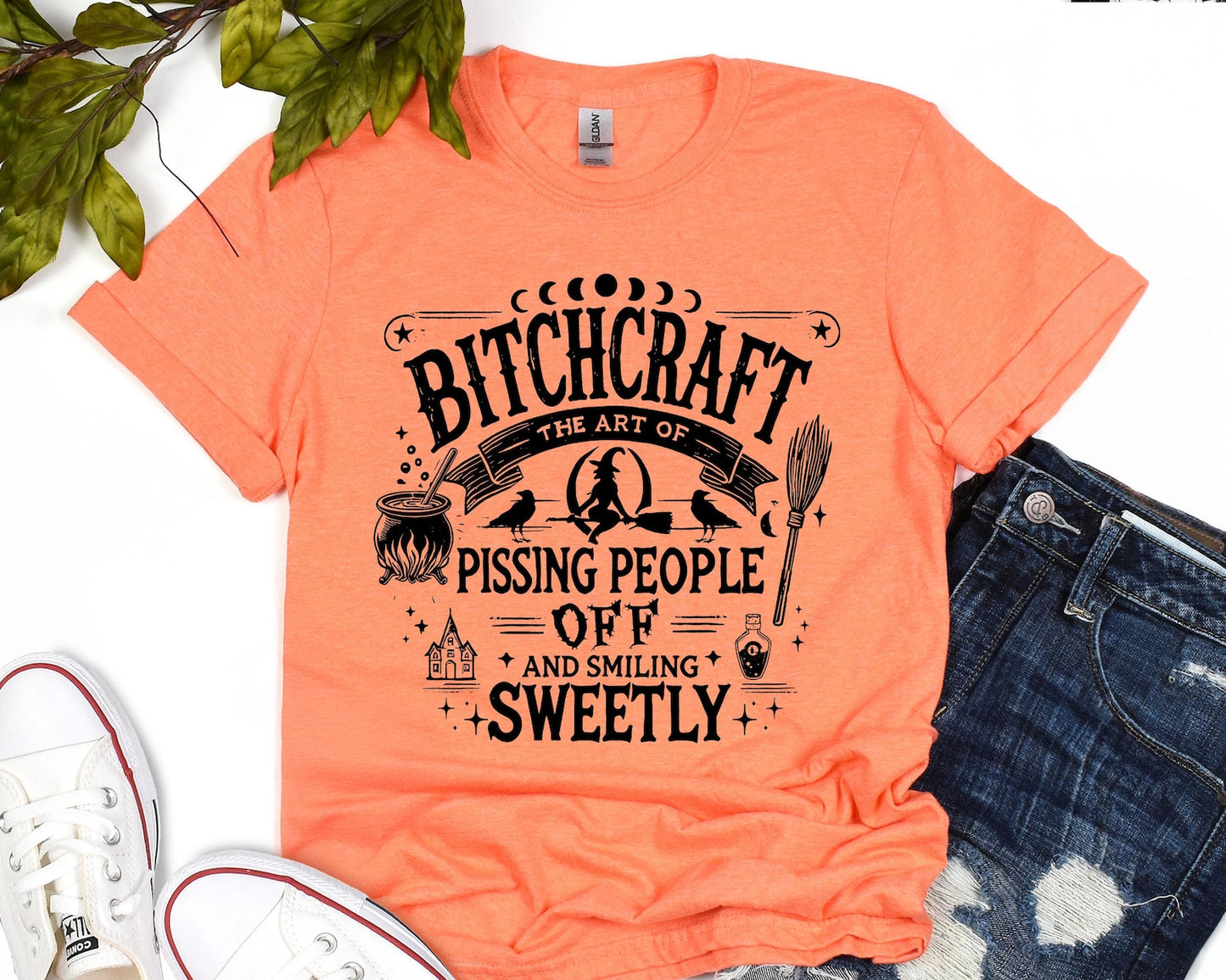 Bitchcraft Graphic Tee – Funny Witch Humor T-Shirt/Sweatshirt/Hoodie