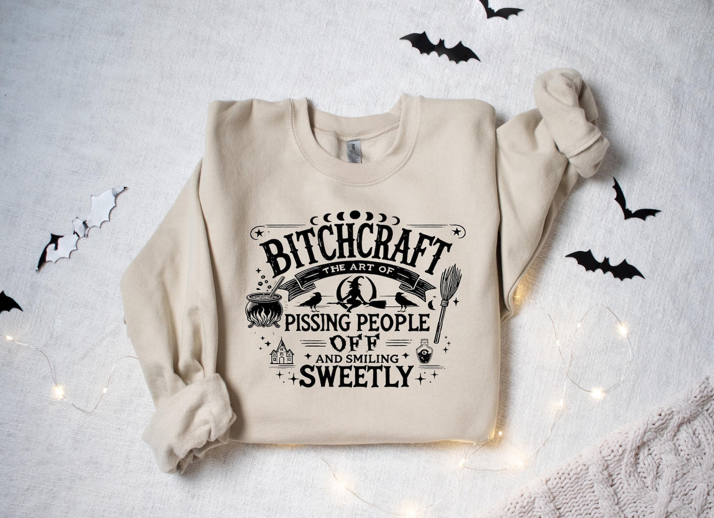 Bitchcraft Graphic Tee – Funny Witch Humor T-Shirt/Sweatshirt/Hoodie