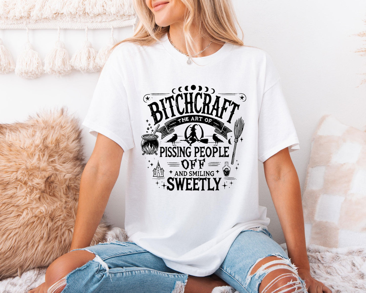 Bitchcraft Graphic Tee – Funny Witch Humor T-Shirt/Sweatshirt/Hoodie