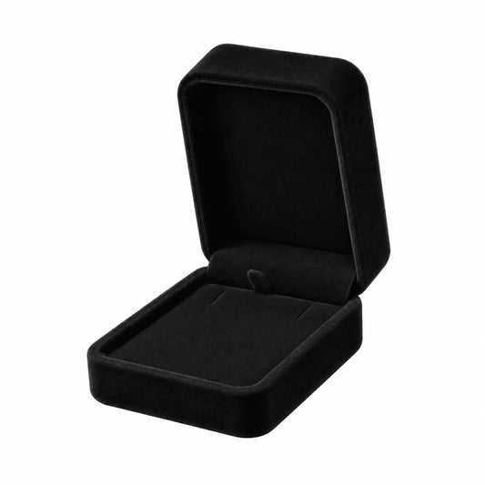 Velvet Jewelry Box - Rectangle - Black