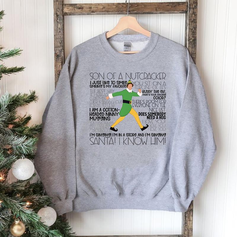Buddy Elf Omg Santa I Know Him T-Shirt/Sweatshirt/Hoodie