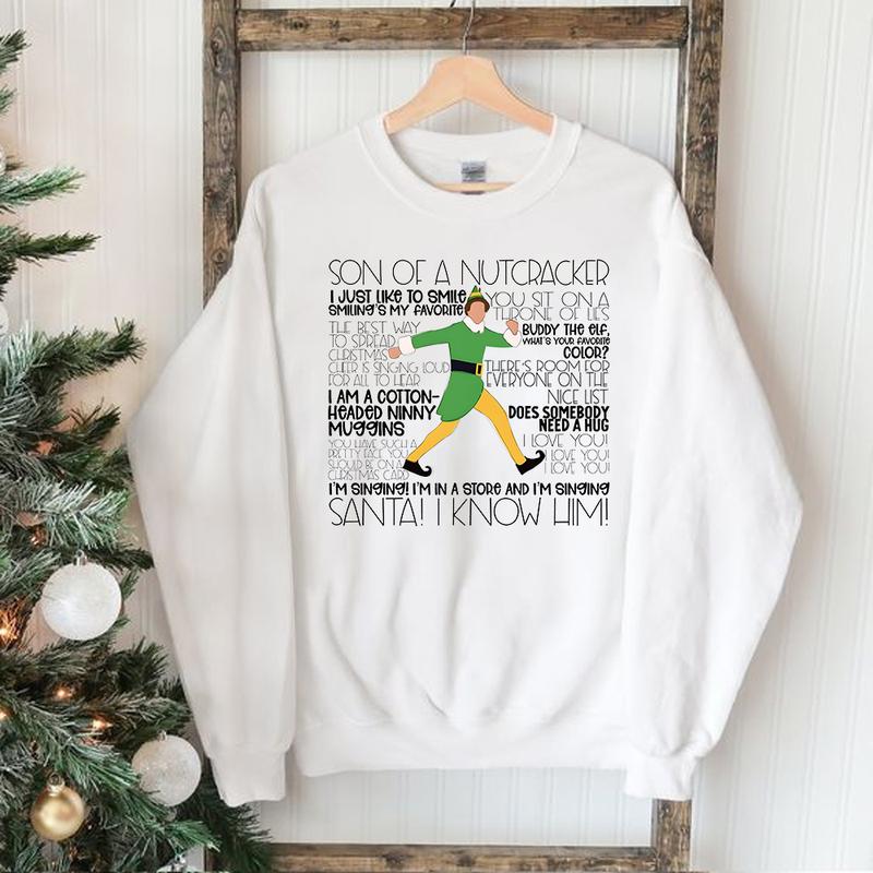 Buddy Elf Omg Santa I Know Him T-Shirt/Sweatshirt/Hoodie