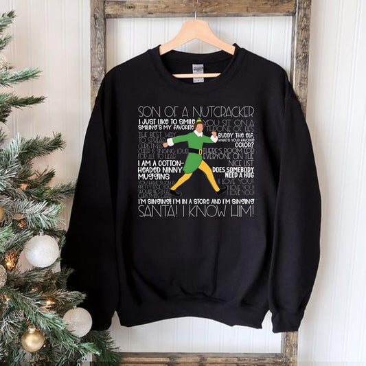 Buddy Elf Omg Santa I Know Him T-Shirt/Sweatshirt/Hoodie
