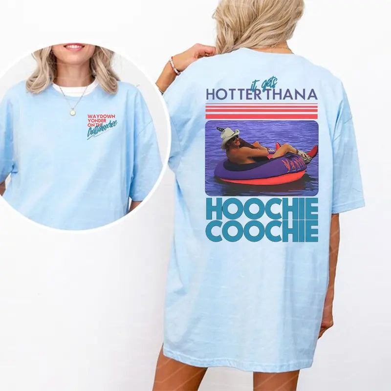 Hotter Than A Hoochie Coochie Summer Meme T-Shirt,Sweatshirt,Hoodie
