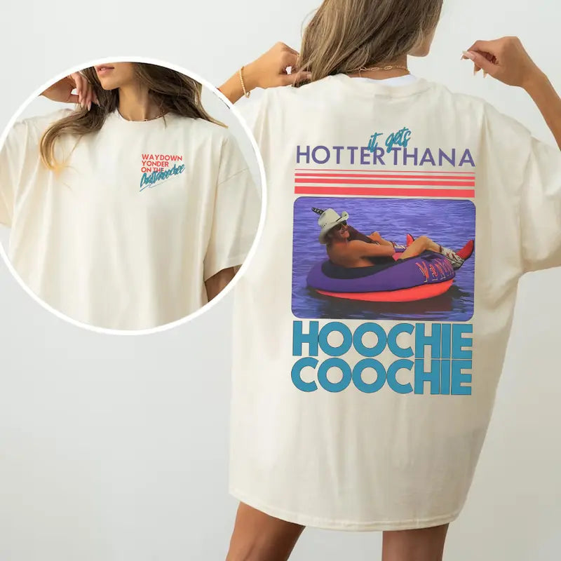 Hotter Than A Hoochie Coochie Summer Meme T-Shirt,Sweatshirt,Hoodie