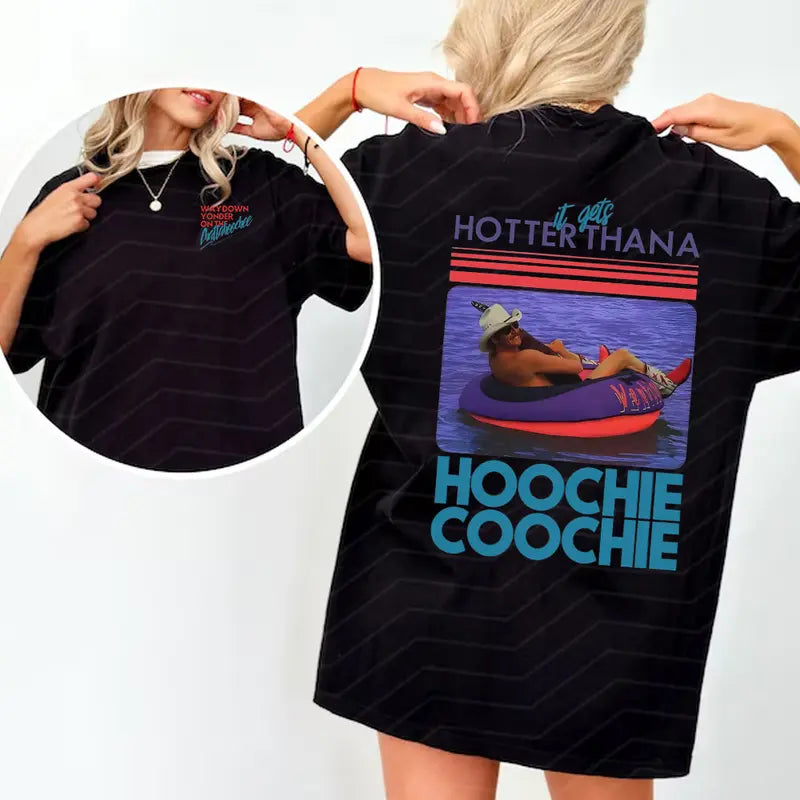Hotter Than A Hoochie Coochie Summer Meme T-Shirt,Sweatshirt,Hoodie