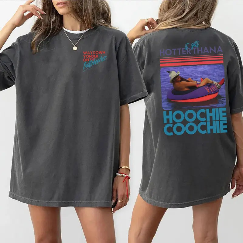 Hotter Than A Hoochie Coochie Summer Meme T-Shirt,Sweatshirt,Hoodie