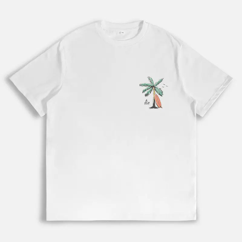 Christian Bible Verse – Mark 4:41 “Be Still” Palm Tree Beach Style T-Shirt/Sweatshirt/Hoodie