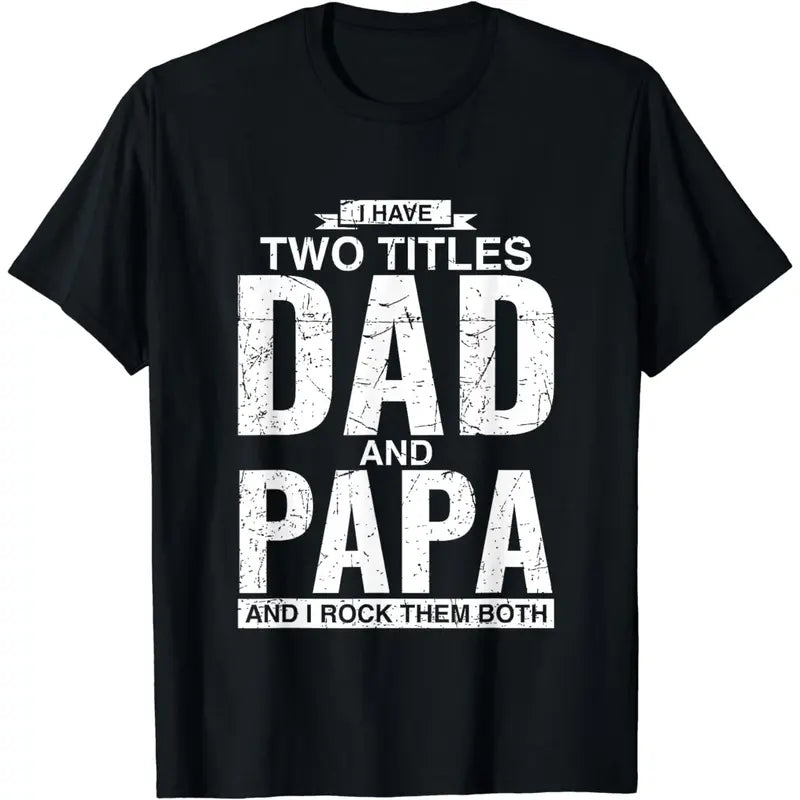 Cool Dad and Papa Double Title Awesome Father Gift T-Shirt,Sweatshirt,Hoodie