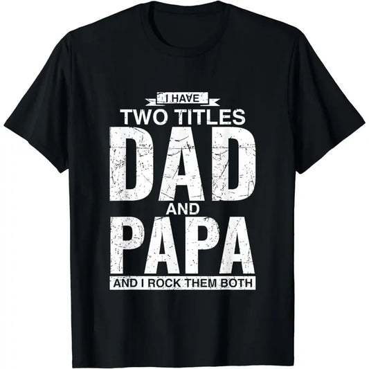 Cool Dad and Papa Double Title Awesome Father Gift T-Shirt,Sweatshirt,Hoodie