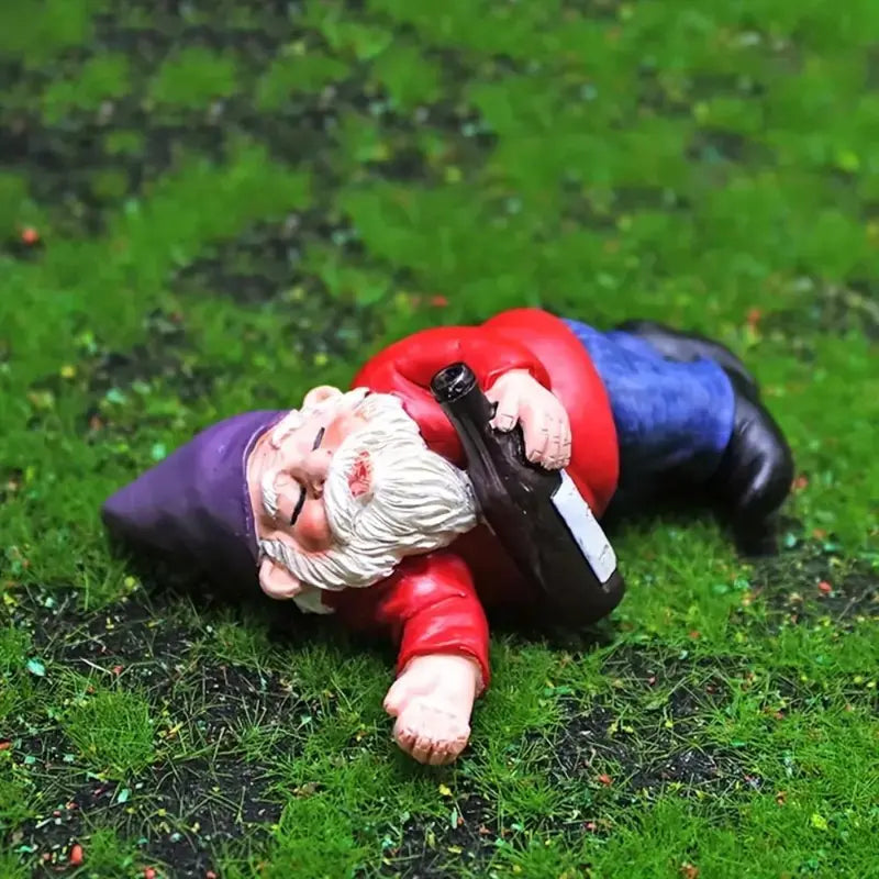 Creative Gnome Design Miniature Garden Ornament Resin Craft (4-Piece Set)