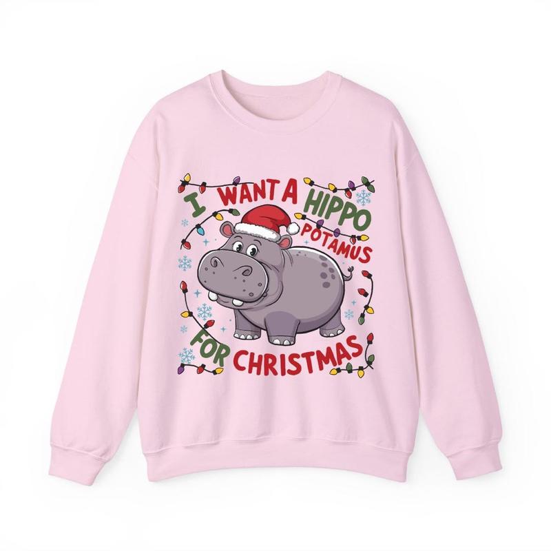 Cute A Hippopotamus For Christmas T-Shirt/Sweatshirt/Hoodie
