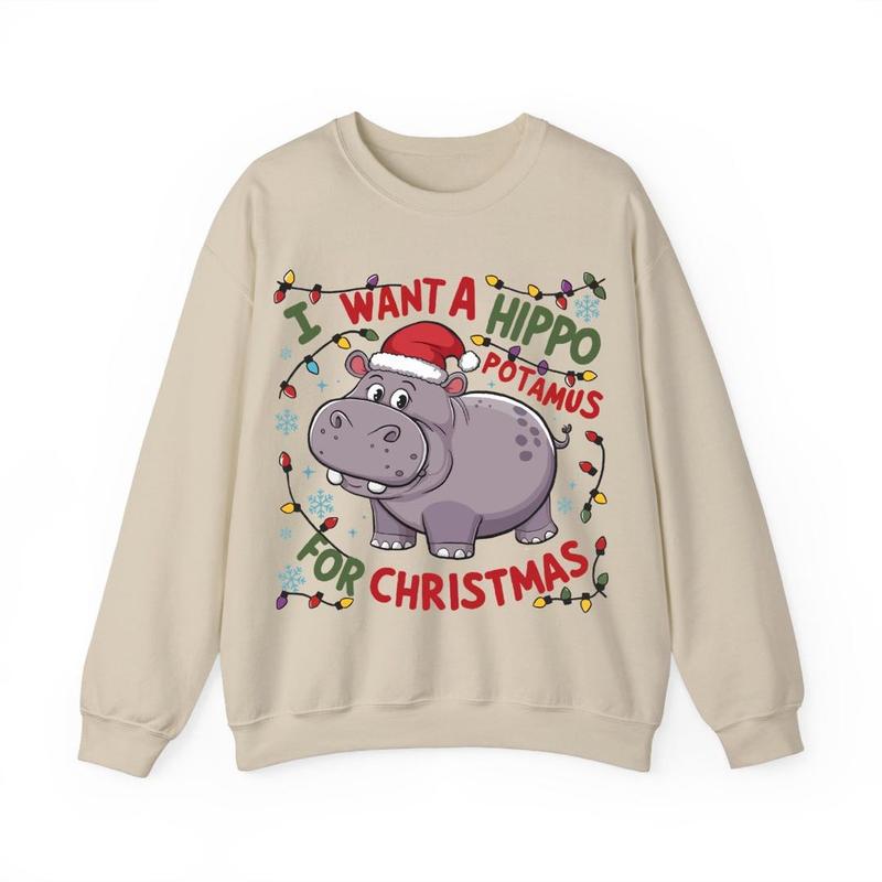 Cute A Hippopotamus For Christmas T-Shirt/Sweatshirt/Hoodie