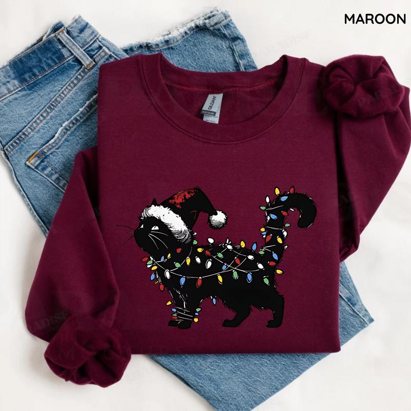 Cute Cat Christmas T-Shirt/Sweatshirt/Hoodie