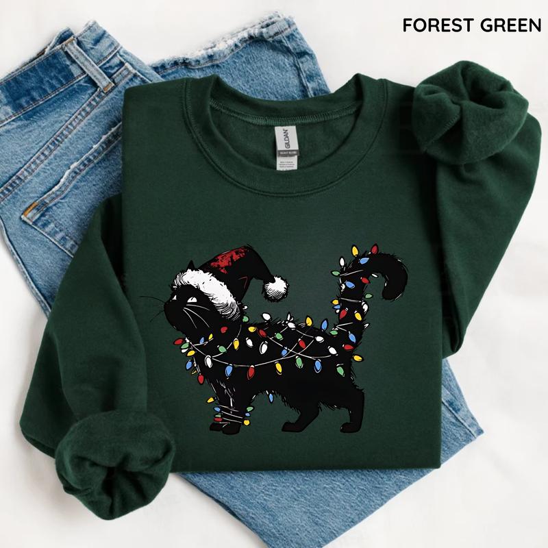 Cute Cat Christmas T-Shirt/Sweatshirt/Hoodie