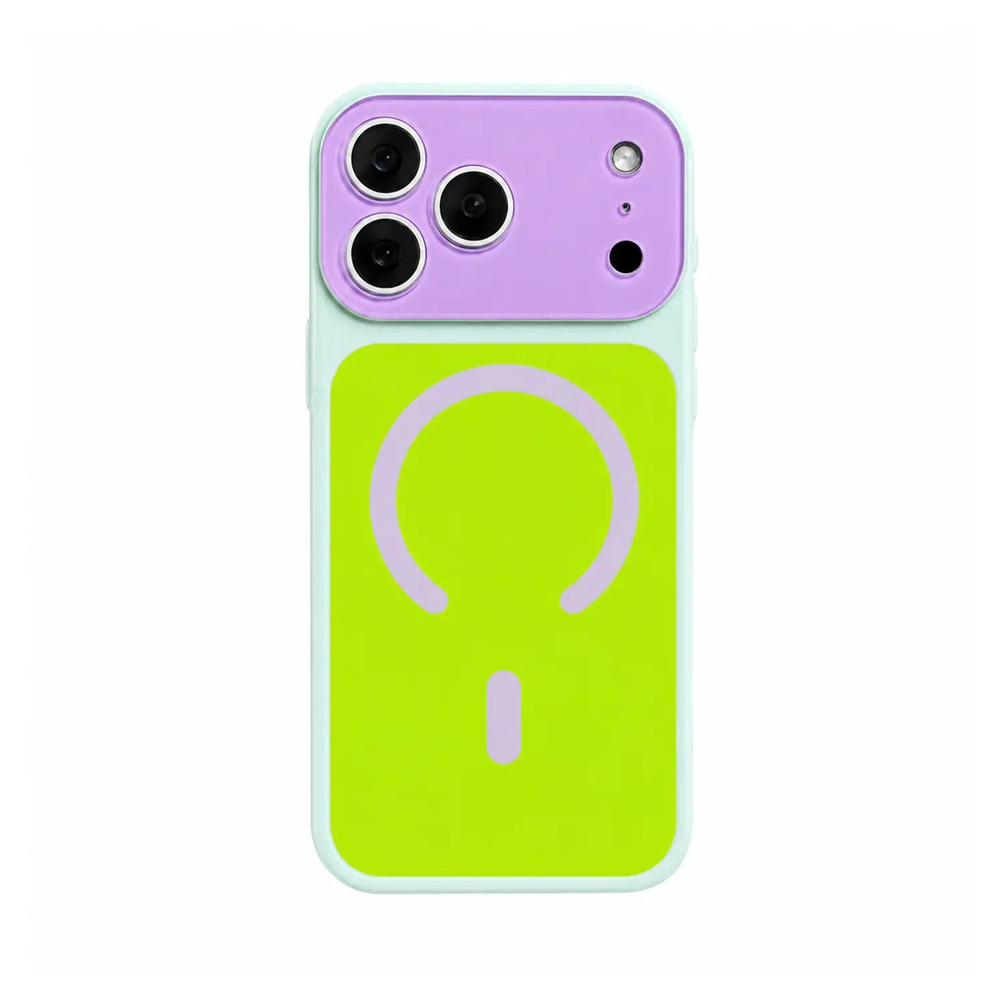 Dopamine Color Block Matte Magnetic Phone Case