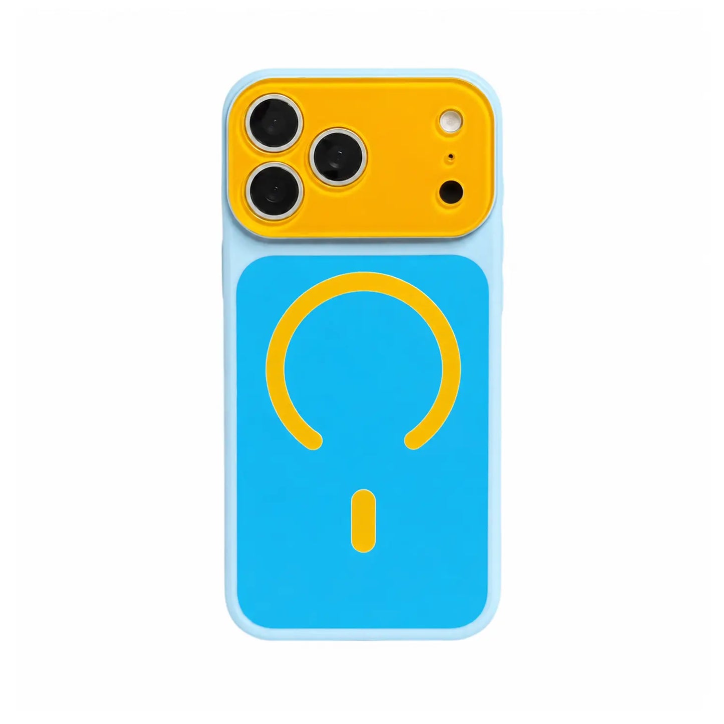 Dopamine Color Block Matte Magnetic Phone Case