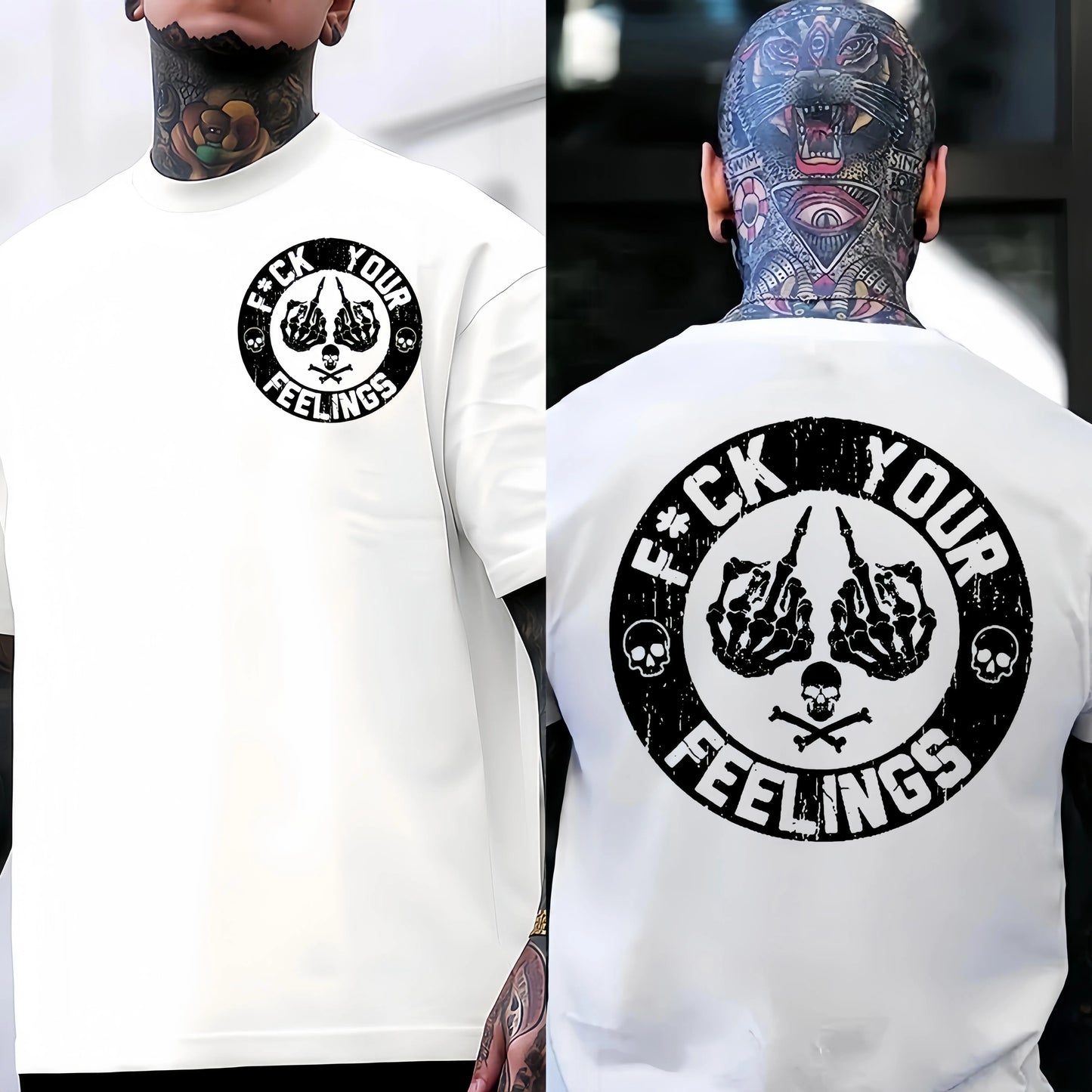 F*ck Your Feelings Skull Graphic T-Shirt,Sweatshirt,Hoodie