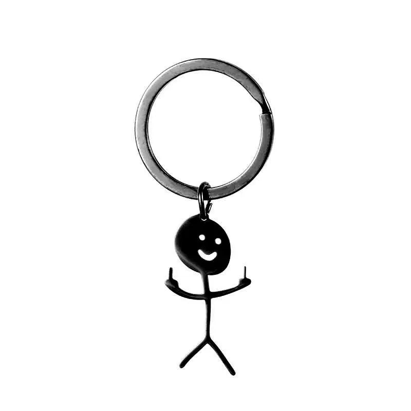 Cute Smiley Figure Keychain – Funny Little Pocket Buddy