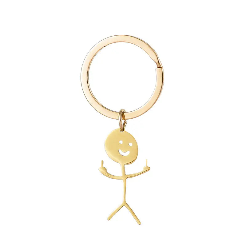 Cute Smiley Figure Keychain – Funny Little Pocket Buddy