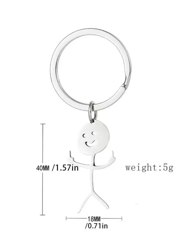 Cute Smiley Figure Keychain – Funny Little Pocket Buddy
