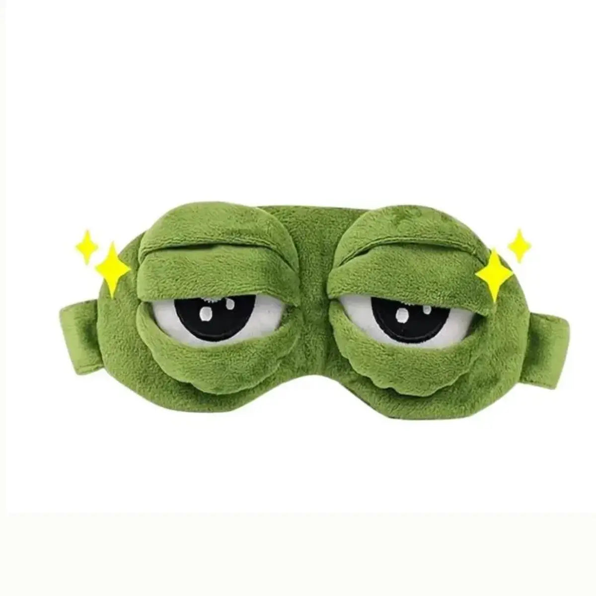Mood Adjustable Sad Frog Plush Sleep Mask
