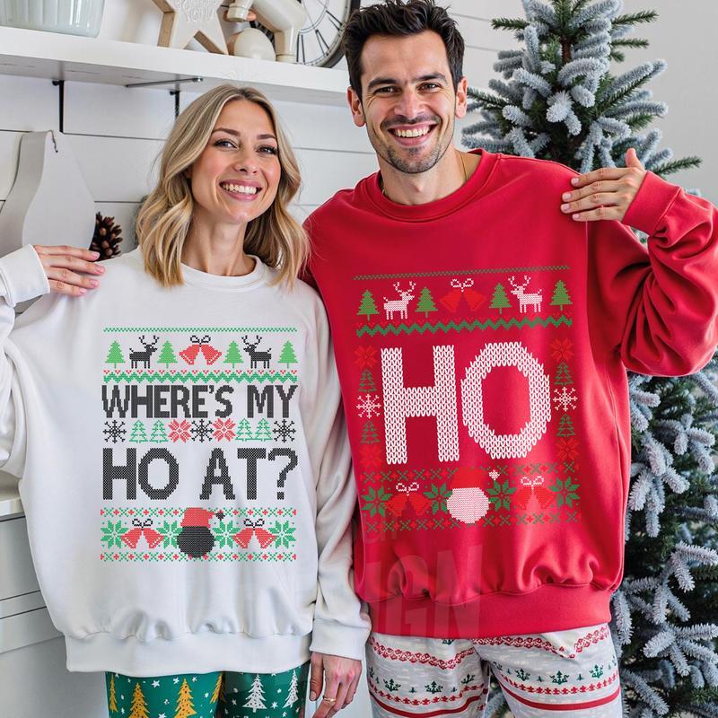Funny Couples Christmas Matching T-Shirt/Sweatshirt/Hoodie