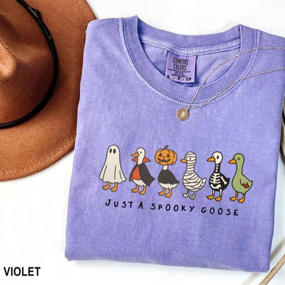 Funny Halloween Goose Shirt – Just a Spooky Goose Tee for Fall Vibes
