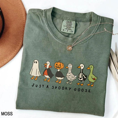 Funny Halloween Goose Shirt – Just a Spooky Goose Tee for Fall Vibes
